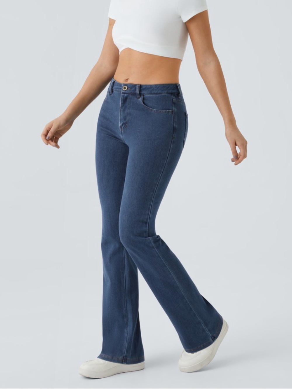 HALARA Halara Flex™ Mid Rise Pockets Casual Bootcut Jeans NEW W Tag Size Small